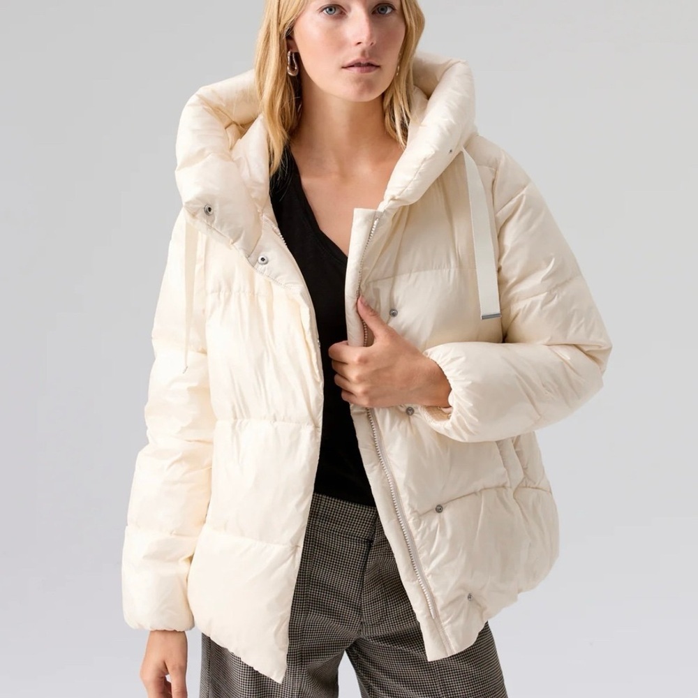 New Sanctuary “Sustainable Puffer” Jacket Xl Sugar Cookie